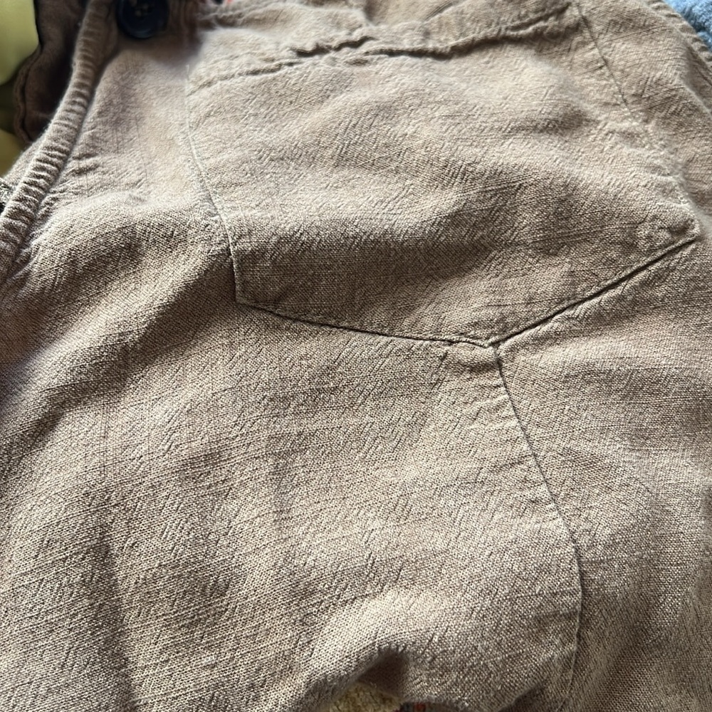 Lulu's Up With The Sun Olive Short Overalls - Picture 8 of 9